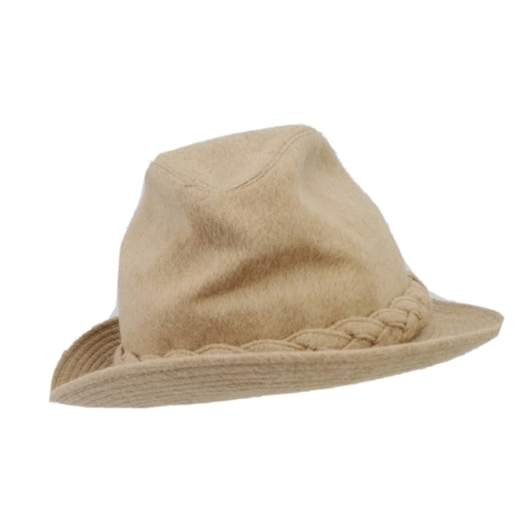 Vtg Playboy Stetson Beige Tan Wool Camel Hair Fedora Hat Men’s Sz 6 3/4 54cm Cap - Picture 1 of 13